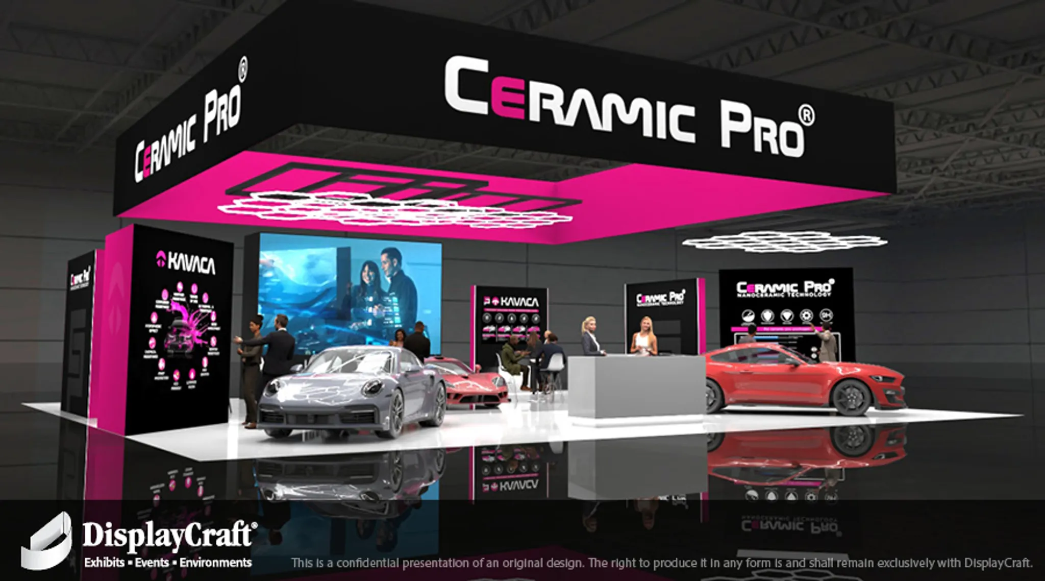 40x50 Island booth design by DisplayCraft